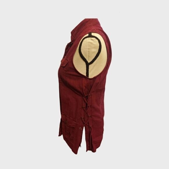 𝅺plum color womens Maurices vest womens Size XS - Picture 6 of 10